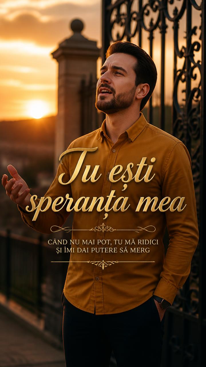 Short vertical cu grafică și versuri pentru o piesă creștină